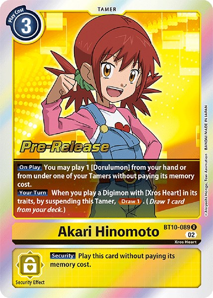 Akari Hinomoto [BT10-089] [Xros Encounter Pre-Release Cards] | Tables and Towers