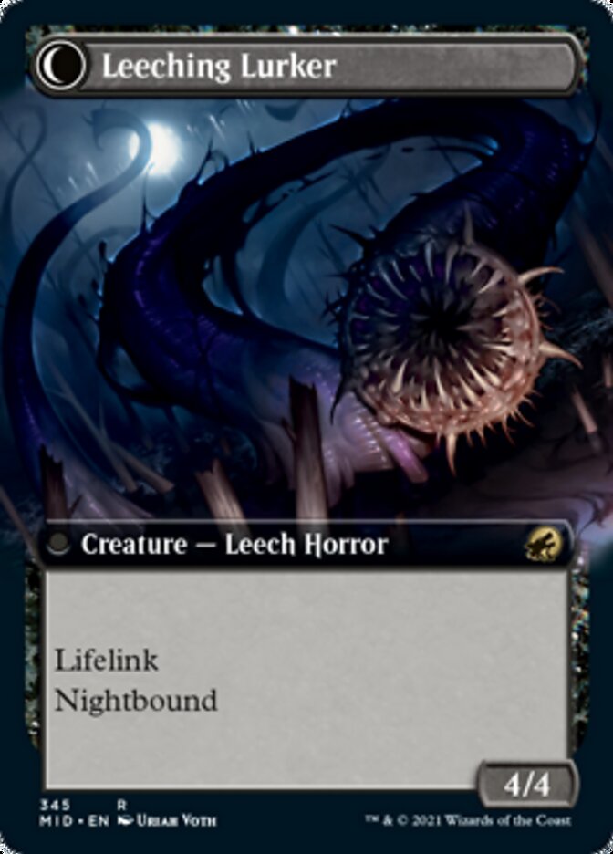 Curse of Leeches // Leeching Lurker (Extended Art) [Innistrad: Midnight Hunt] | Tables and Towers