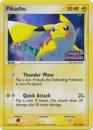 Pikachu (78/110) (Stamped) [EX: Holon Phantoms] | Tables and Towers