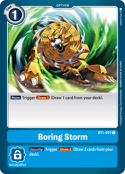 Boring Storm [BT1-097] [Release Special Booster Ver.1.0] | Tables and Towers