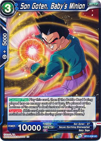 Son Goten, Baby's Minion (BT11-036) [Vermilion Bloodline] | Tables and Towers