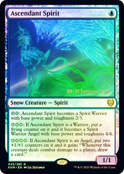 Ascendant Spirit [Kaldheim Prerelease Promos] | Tables and Towers