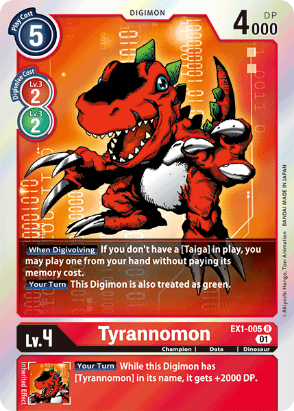 Tyrannomon [EX1-005] [Classic Collection] | Tables and Towers