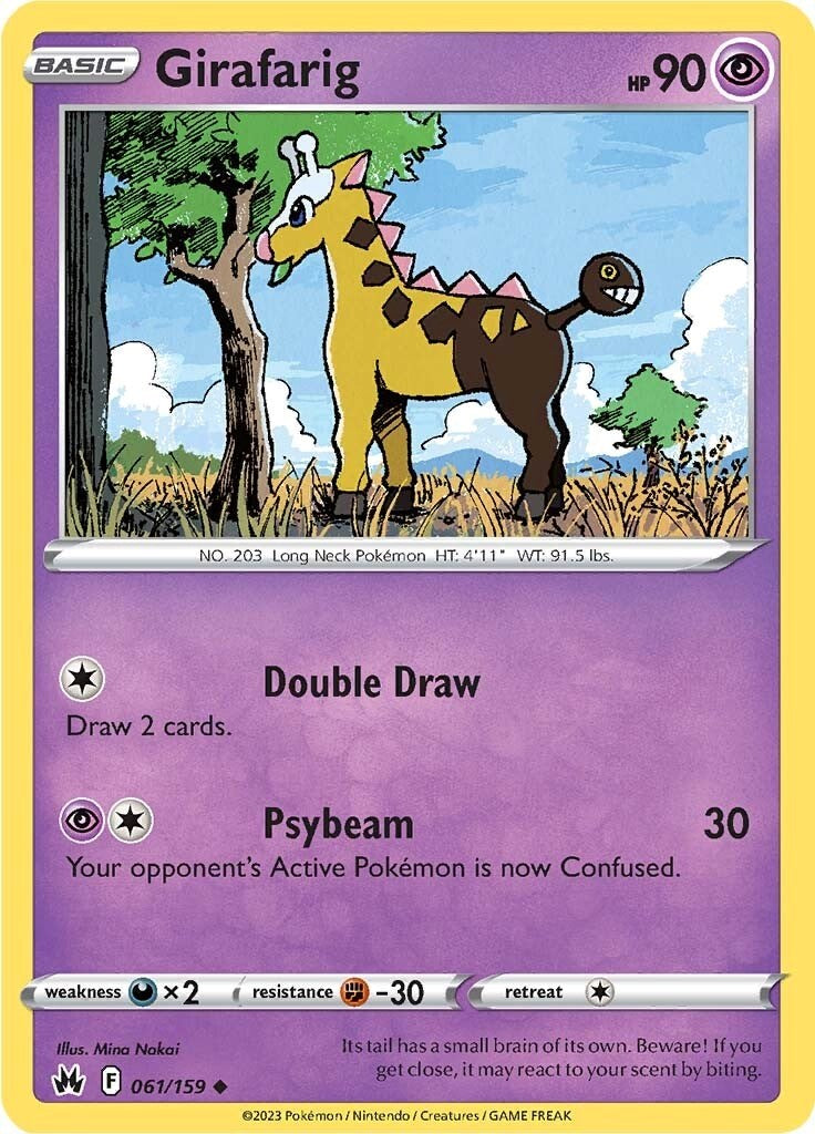 Girafarig (061/159) [Sword & Shield: Crown Zenith] | Tables and Towers