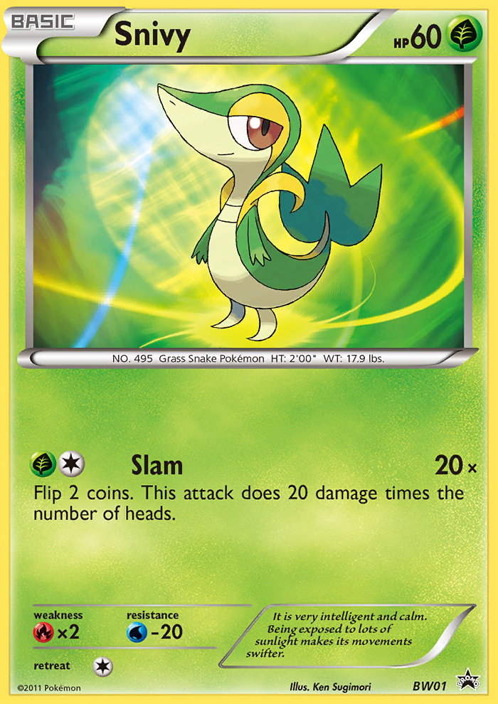 Snivy (BW01) [Black & White: Black Star Promos] | Tables and Towers