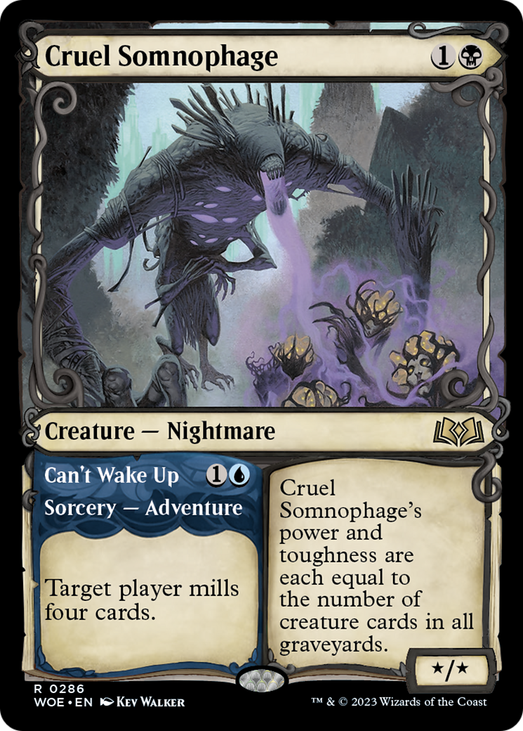 Cruel Somnophage // Can't Wake Up (Showcase) [Wilds of Eldraine] | Tables and Towers