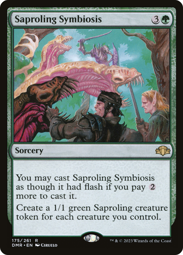 Saproling Symbiosis [Dominaria Remastered] | Tables and Towers