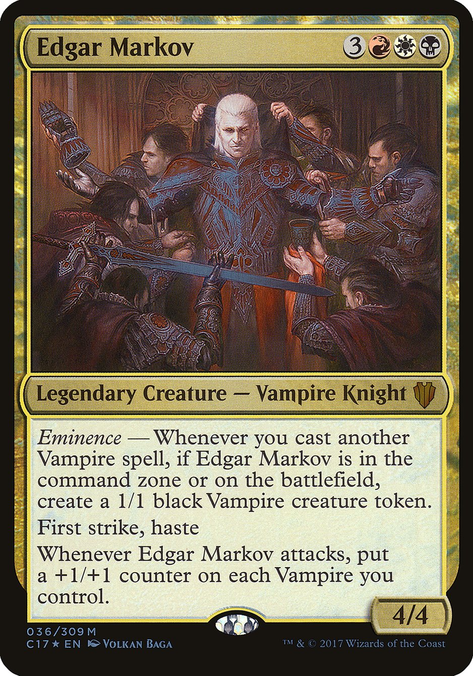 Edgar Markov (Oversized) [Commander 2017 Oversized] | Tables and Towers