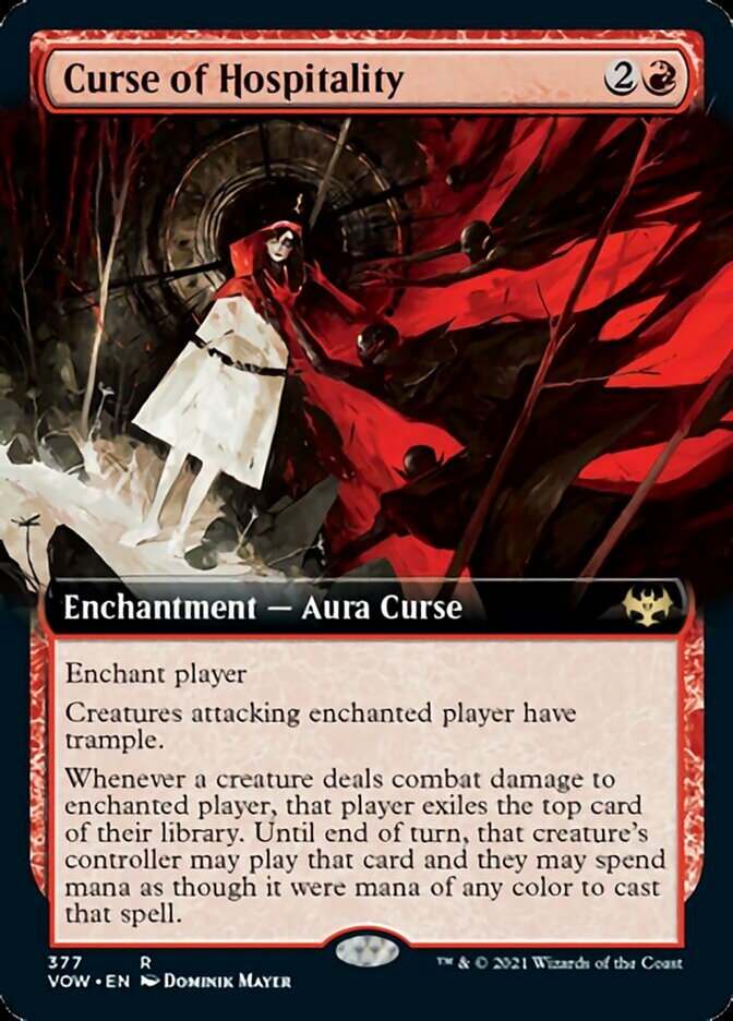 Curse of Hospitality (Extended Art) [Innistrad: Crimson Vow] | Tables and Towers