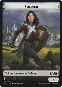 Soldier // Zombie Double-Sided Token [Game Night 2019 Tokens] | Tables and Towers