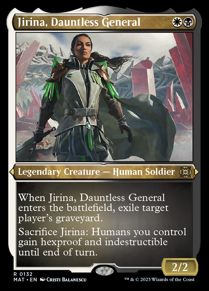 Jirina, Dauntless General (Foil Etched) [March of the Machine: The Aftermath] | Tables and Towers