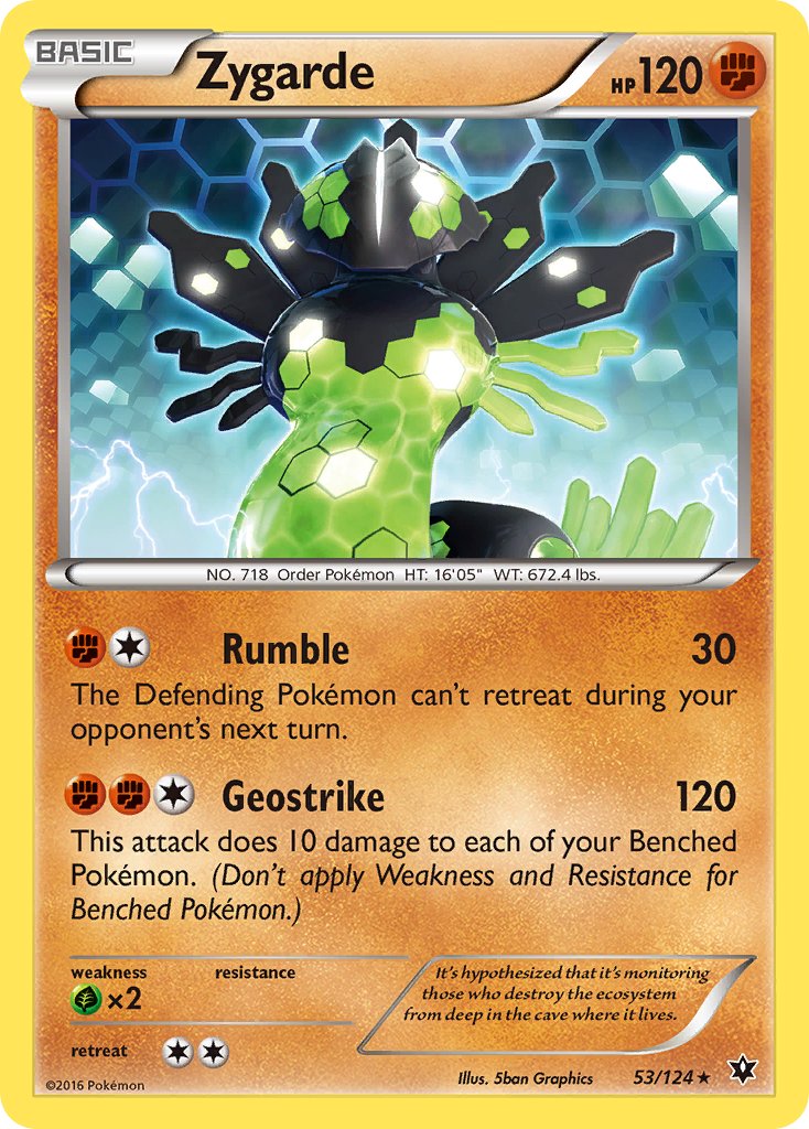 Zygarde (53/124) (Theme Deck Exclusive) [XY: Fates Collide] | Tables and Towers