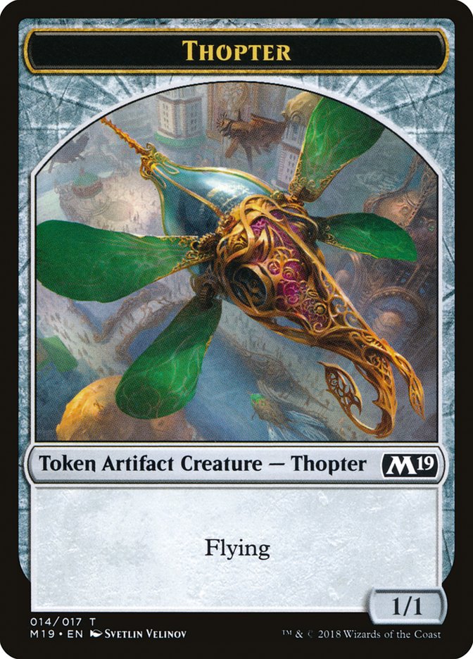 Zombie // Thopter Double-Sided Token (Game Night) [Core Set 2019 Tokens] | Tables and Towers