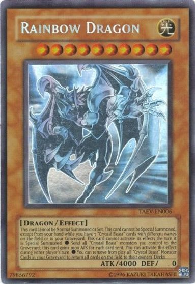 Rainbow Dragon (Chaos Neos Misprint) [TAEV-EN006] Ghost Rare | Tables and Towers