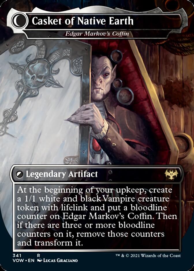 Edgar, Charmed Groom // Edgar Markov's Coffin - Dracula the Voyager // Casket of Native Earth [Innistrad: Crimson Vow] | Tables and Towers