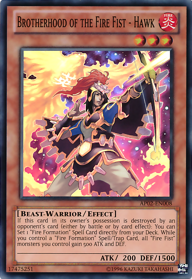 Brotherhood of the Fire Fist - Hawk [AP02-EN008] Super Rare | Tables and Towers