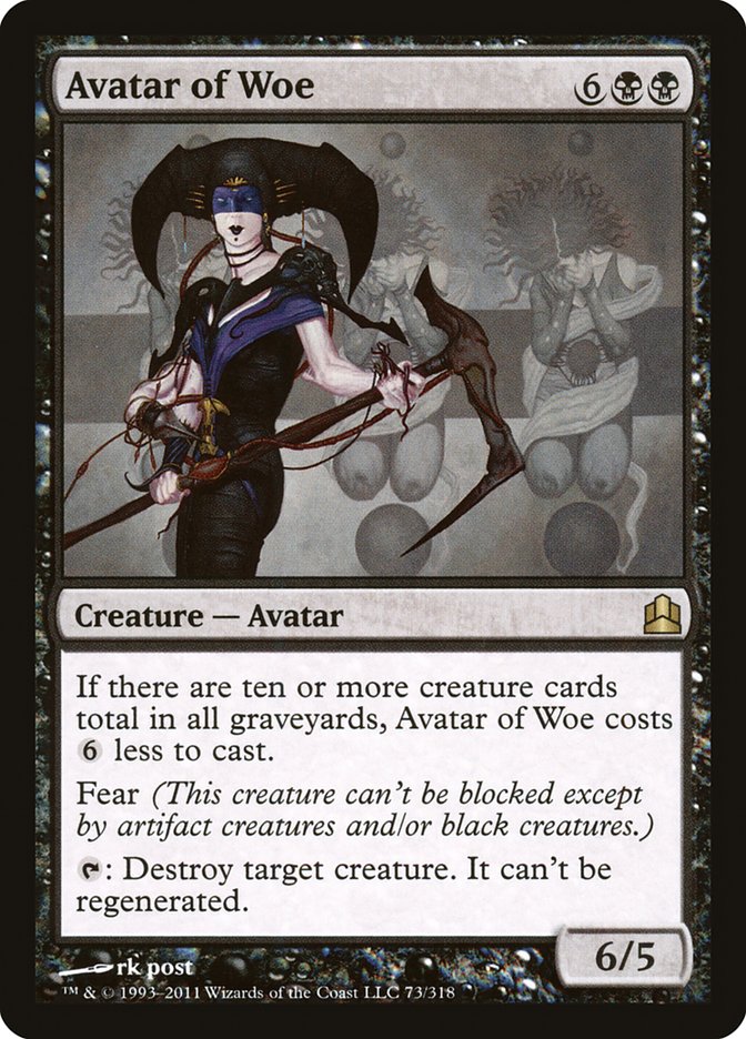 Avatar of Woe [Commander 2011] | Tables and Towers