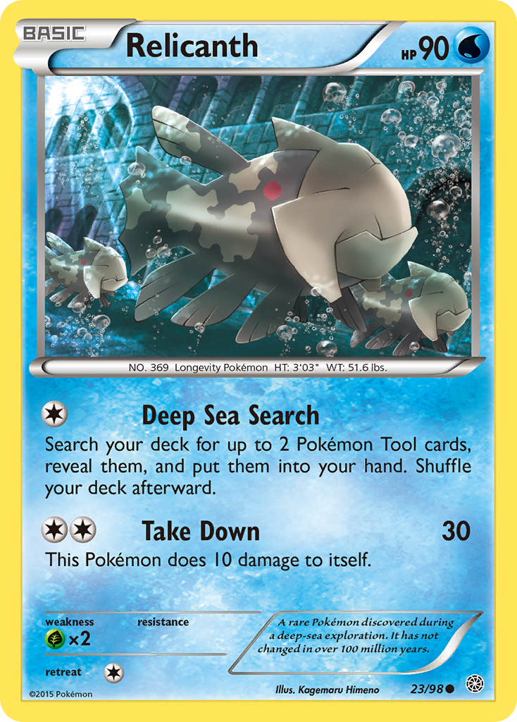 Relicanth (23/98) [XY: Ancient Origins] | Tables and Towers