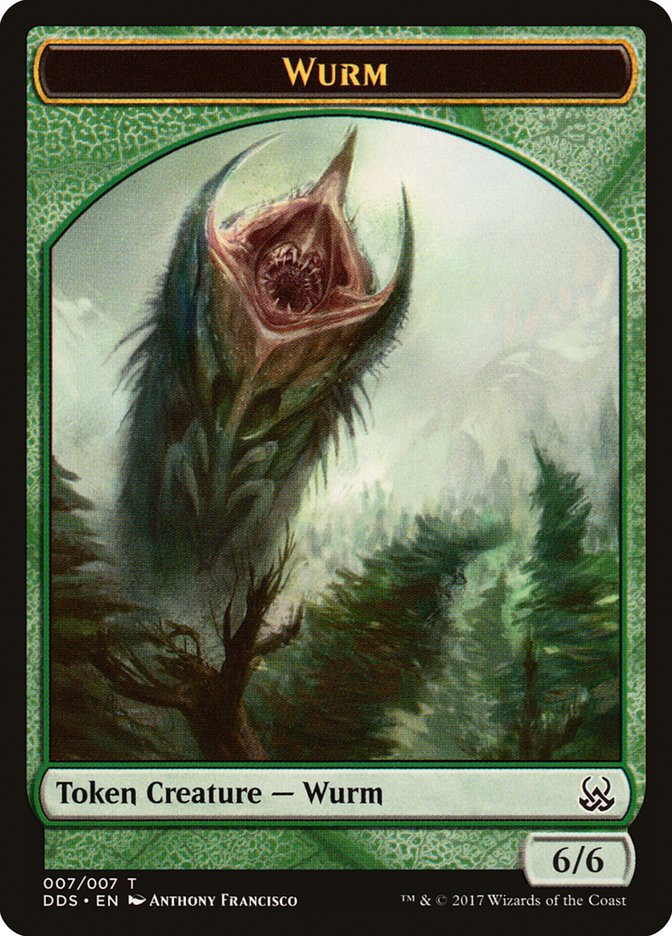 Wurm Token [Duel Decks: Mind vs. Might Tokens] | Tables and Towers