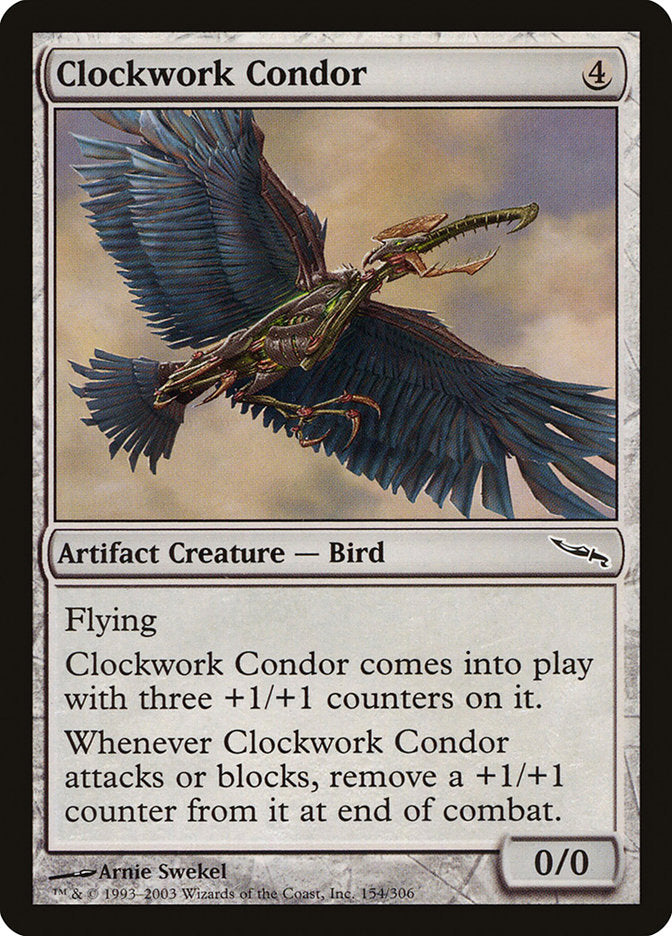 Clockwork Condor [Mirrodin] | Tables and Towers