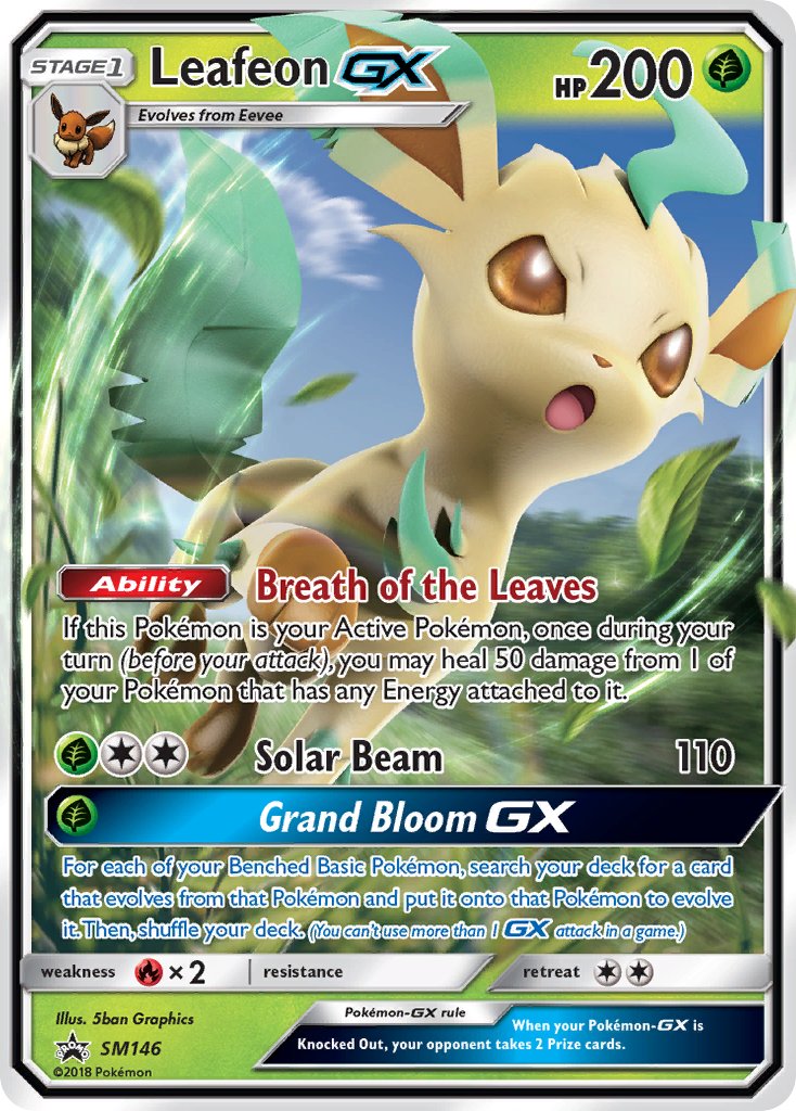 Leafeon GX (SM146) [Sun & Moon: Black Star Promos] | Tables and Towers