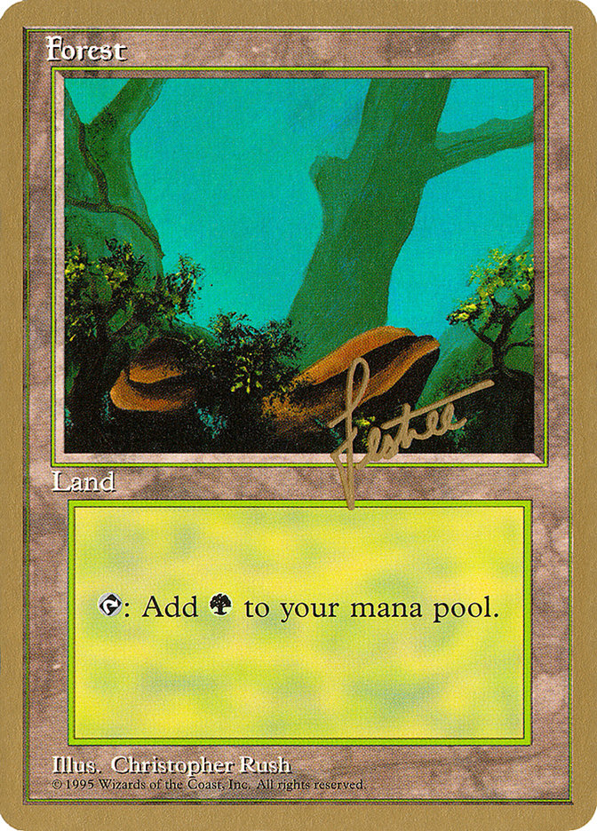 Forest (bl378) (Bertrand Lestree) [Pro Tour Collector Set] | Tables and Towers