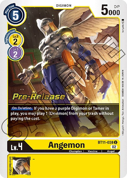 Angemon [BT11-038] [Dimensional Phase Pre-Release Promos] | Tables and Towers