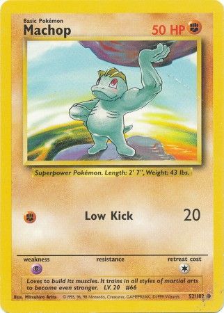 Machop (52/102) [Base Set Unlimited] | Tables and Towers