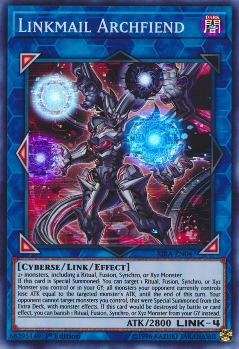 Linkmail Archfiend [RIRA-EN047] Super Rare | Tables and Towers