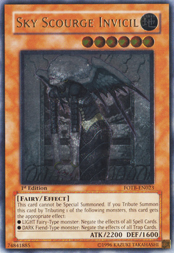 Sky Scourge Invicil [FOTB-EN023] Ultimate Rare | Tables and Towers