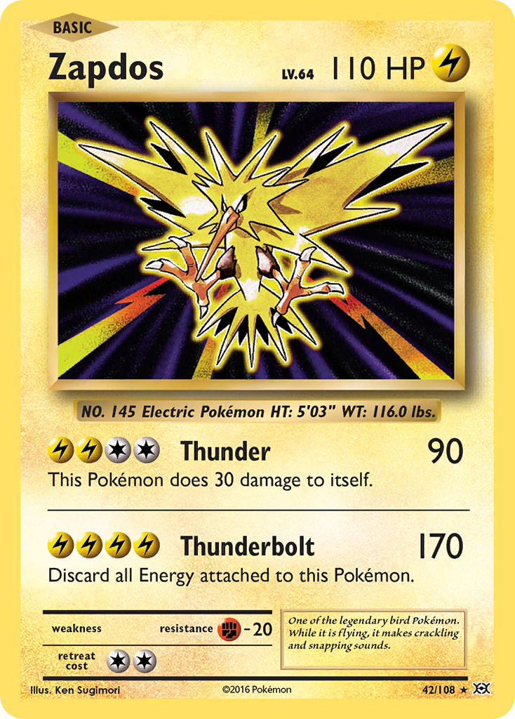 Zapdos (42/108) [XY: Evolutions] | Tables and Towers