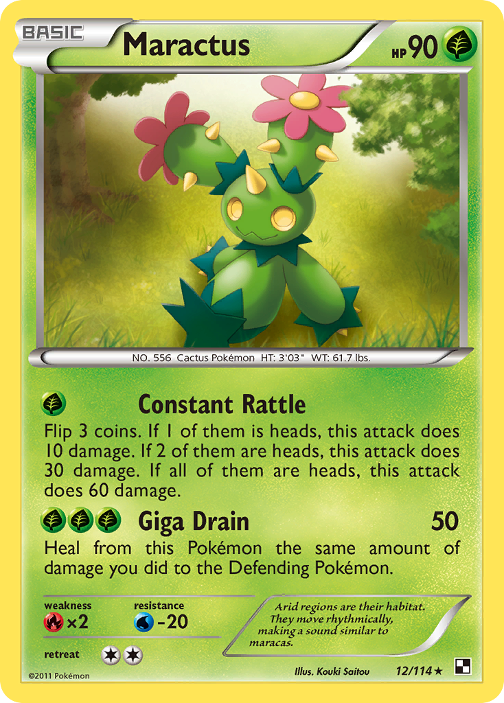 Maractus (12/114) [Black & White: Base Set] | Tables and Towers