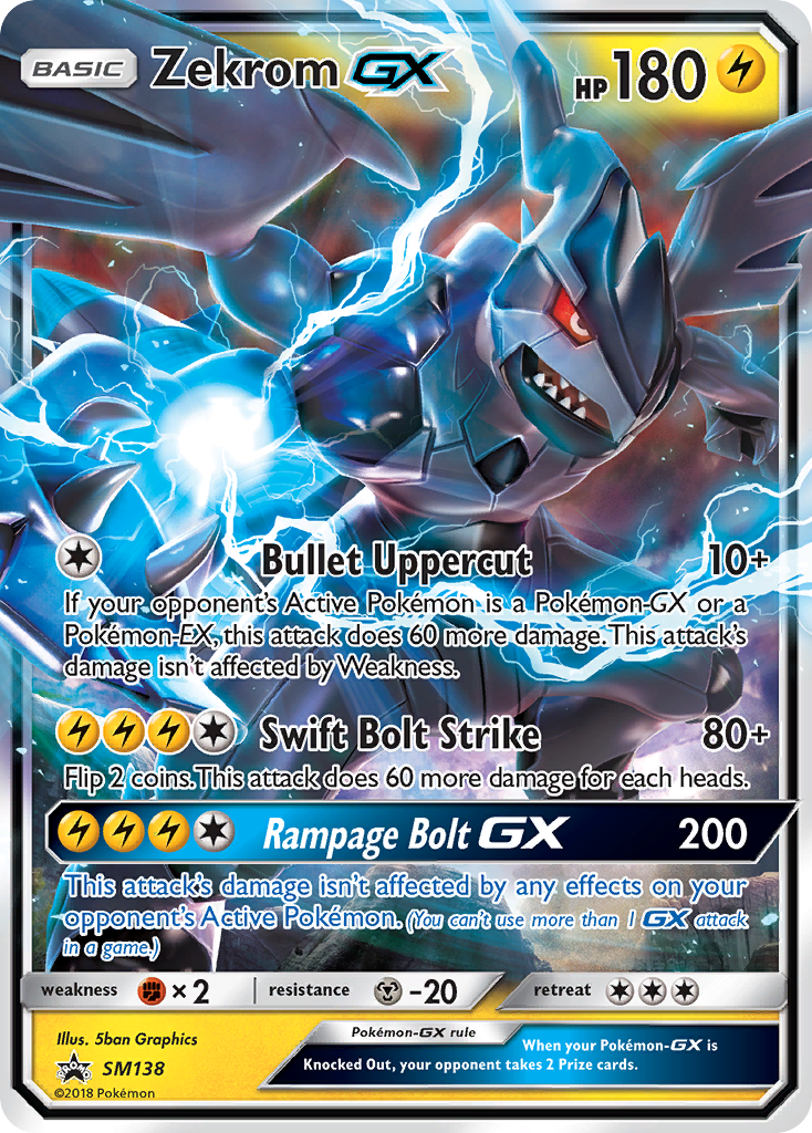 Zekrom GX (SM138) [Sun & Moon: Black Star Promos] | Tables and Towers