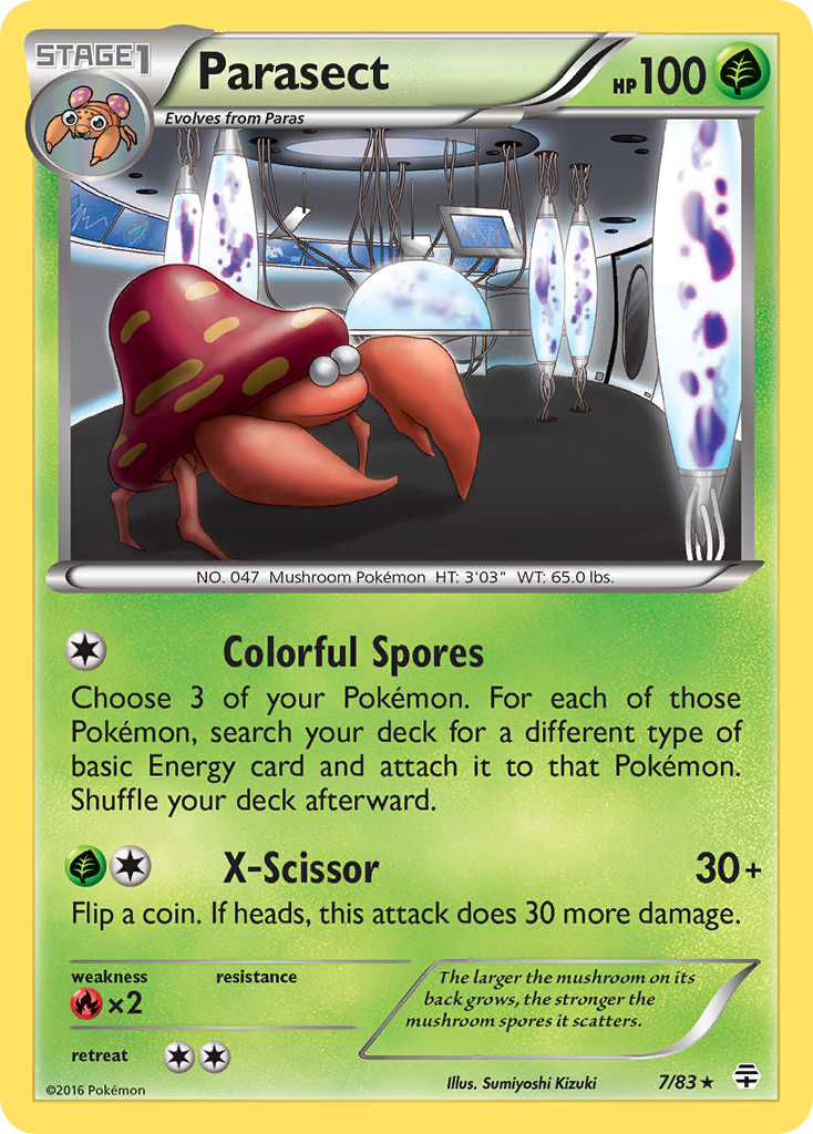 Parasect (7/83) [XY: Generations] | Tables and Towers