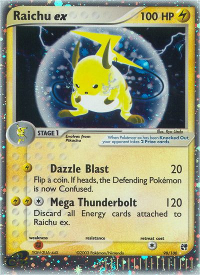 Raichu ex (98/100) [EX: Sandstorm] | Tables and Towers