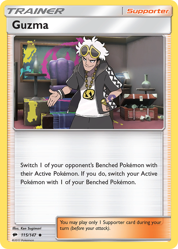 Guzma (115/147) [Sun & Moon: Burning Shadows] | Tables and Towers