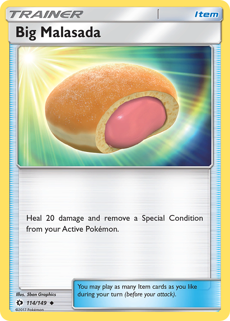 Big Malasada (114/149) [Sun & Moon: Base Set] | Tables and Towers