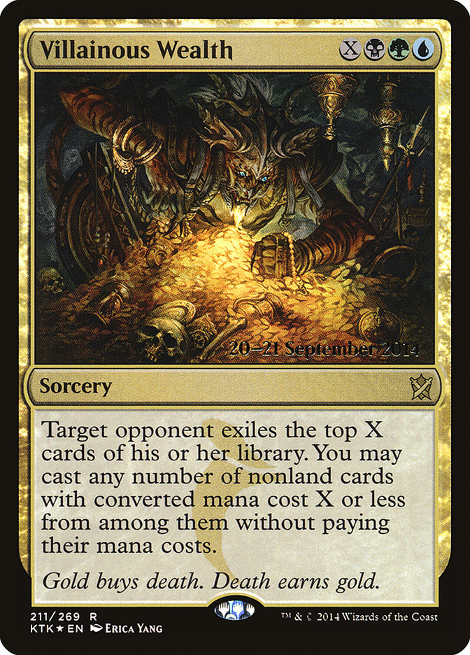 Villainous Wealth [Khans of Tarkir Prerelease Promos] | Tables and Towers