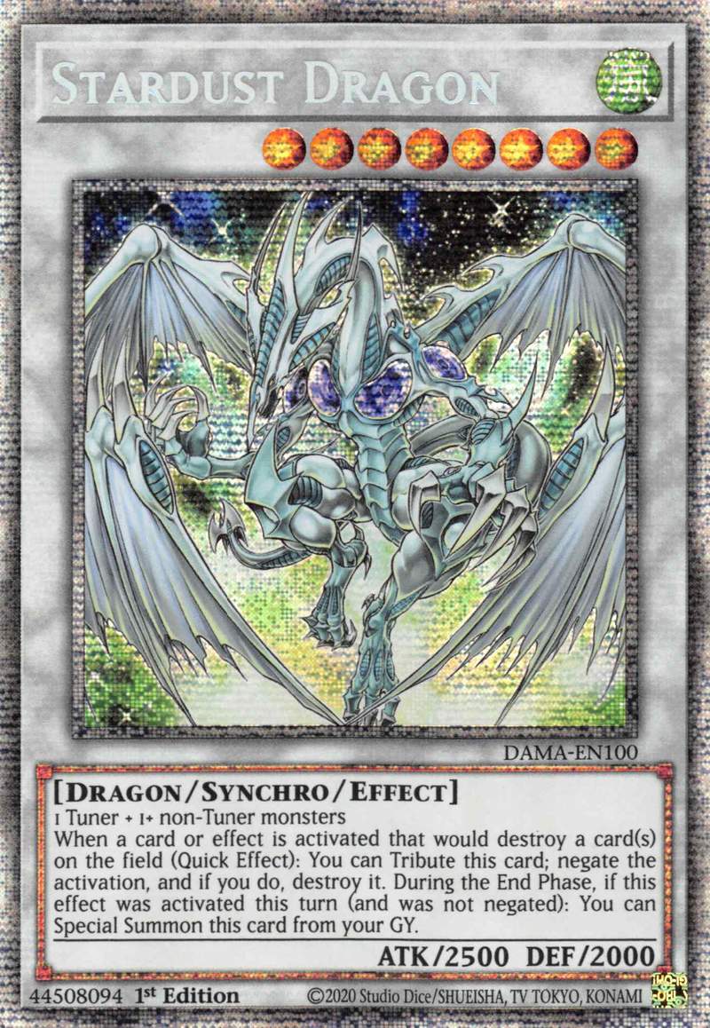 Stardust Dragon [DAMA-EN100] Starlight Rare | Tables and Towers