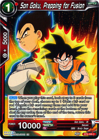 Son Goku, Prepping for Fusion (BT6-005) [Destroyer Kings] | Tables and Towers