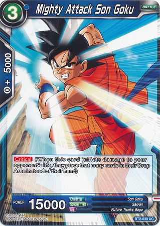 Mighty Attack Son Goku (BT2-038) [Union Force] | Tables and Towers