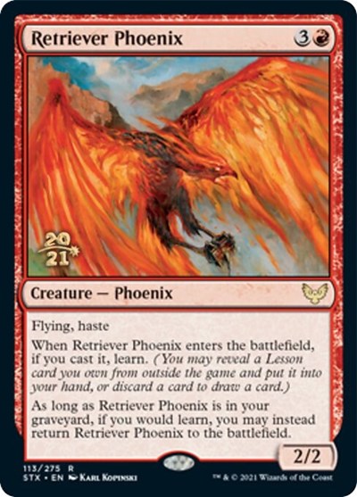 Retriever Phoenix [Strixhaven: School of Mages Prerelease Promos] | Tables and Towers