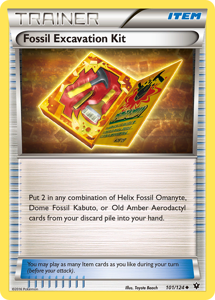 Fossil Excavation Kit (101/124) [XY: Fates Collide] | Tables and Towers