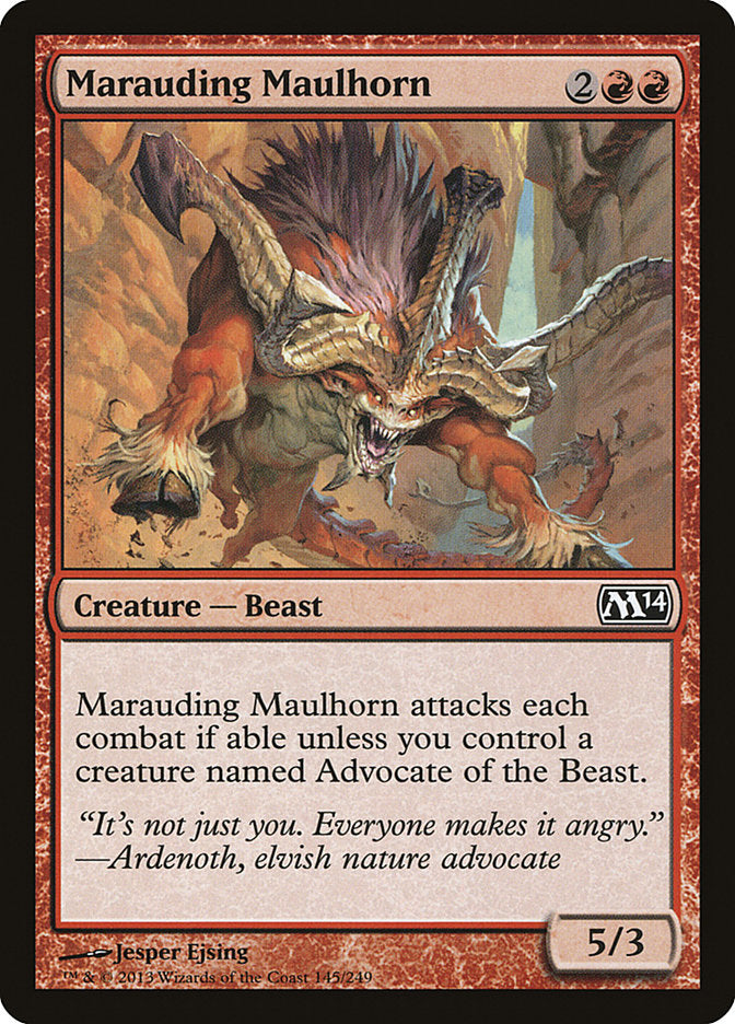 Marauding Maulhorn [Magic 2014] | Tables and Towers