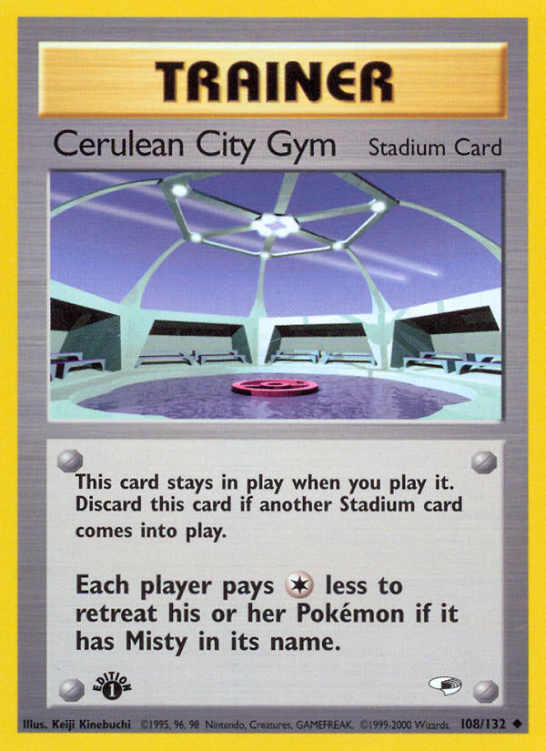 Cerulean City Gym (108/132) [Gym Heroes 1st Edition] | Tables and Towers