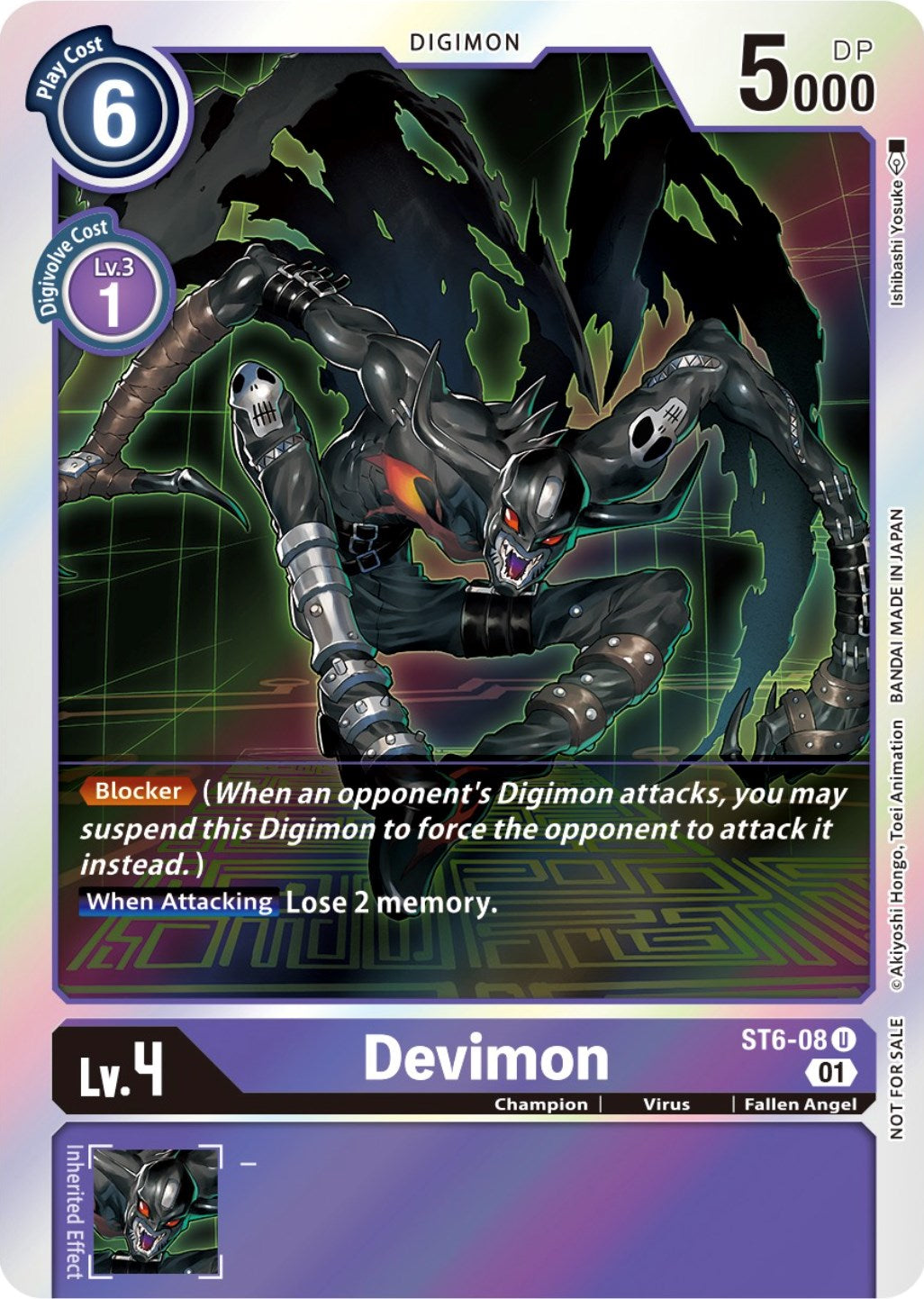 Devimon [ST6-08] (Official Tournament Pack Vol. 7) [Starter Deck: Venomous Violet] | Tables and Towers