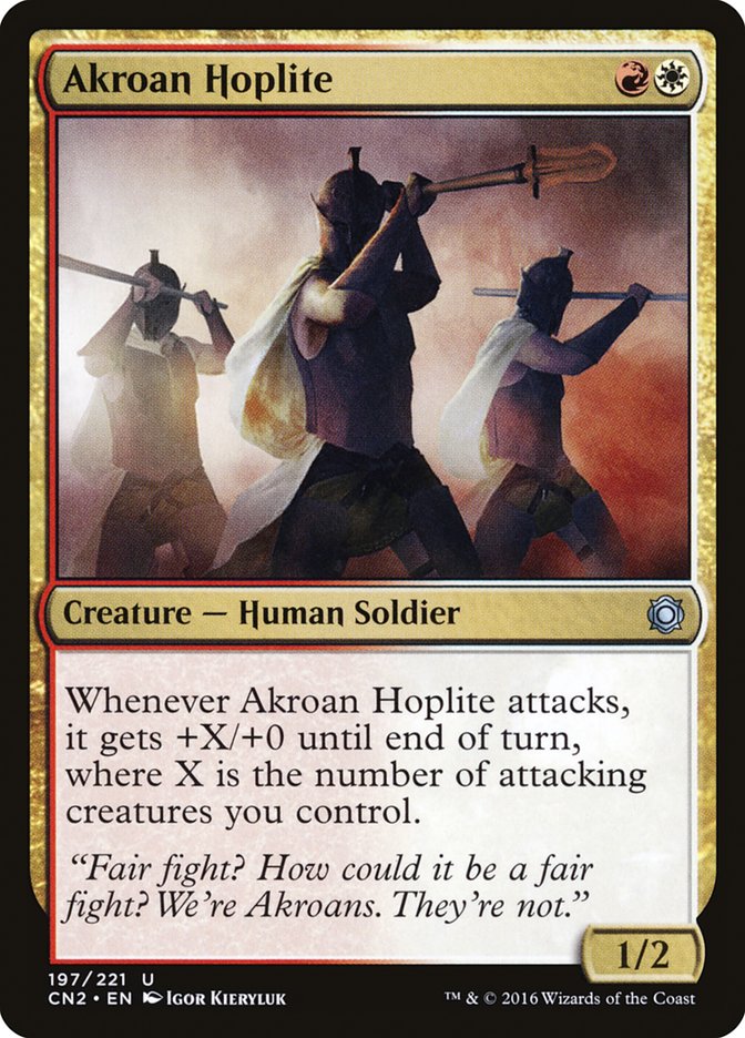 Akroan Hoplite [Conspiracy: Take the Crown] | Tables and Towers