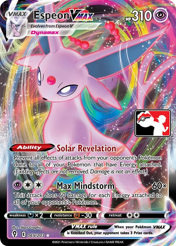 Espeon VMAX (065/203) [Prize Pack Series One] | Tables and Towers