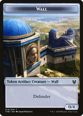 Human Soldier // Wall Double-Sided Token [Theros Beyond Death Tokens] | Tables and Towers