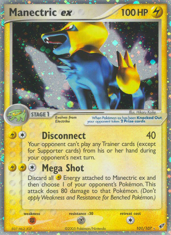 Manectric ex (101/107) [EX: Deoxys] | Tables and Towers